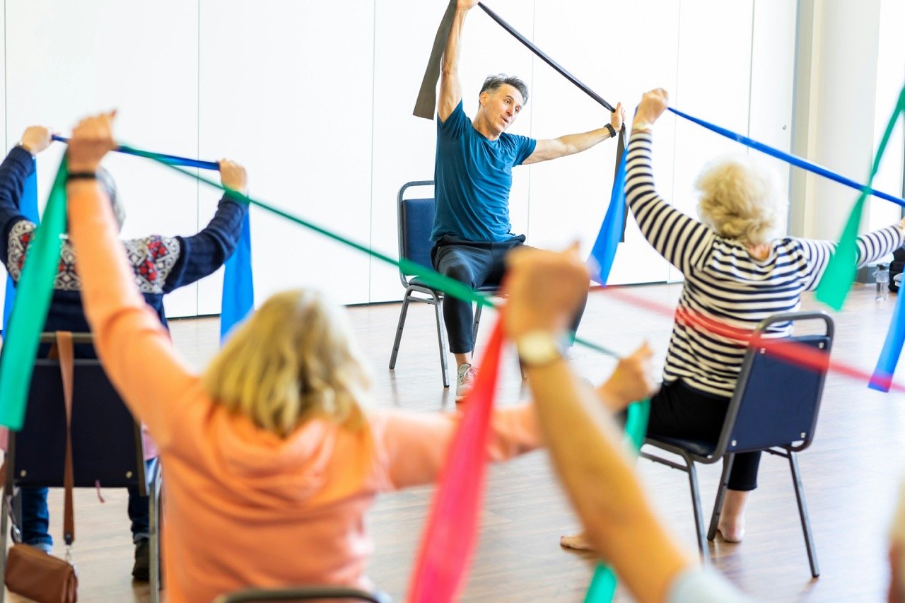 A group staying active and connected together